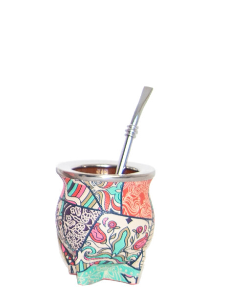 Mate Cerámica con Bombilla Vitró