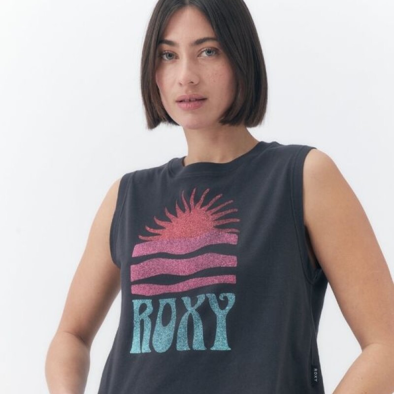 Musculosa Algodon Roxy Negro