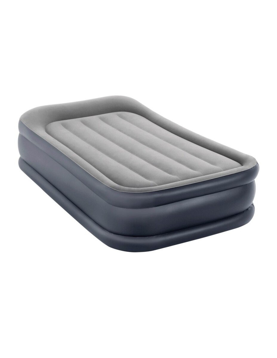 INTEX COLCHON SOMMIER DURA-BEAM PLUS PILLOW DLX 1 PLAZA INFLADOR 