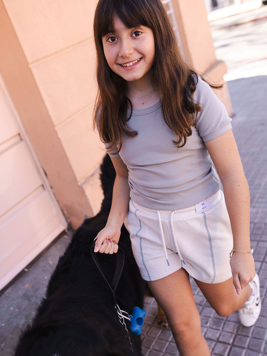 TOP CASSEY TEEN DIXIE Gris Claro