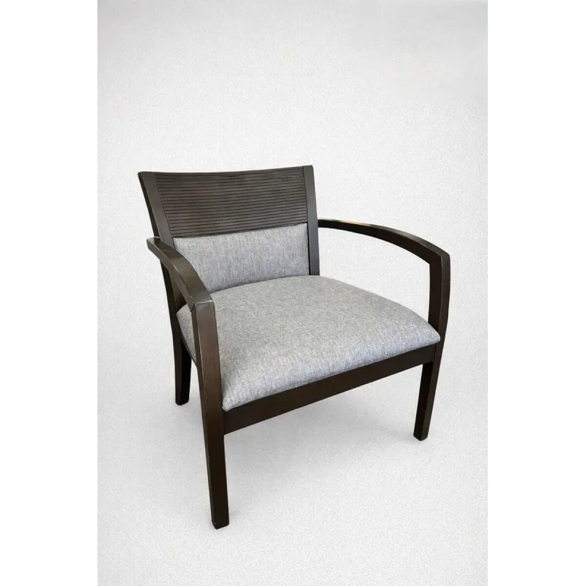 Poltrona Omega tapizado tela gris - PRODUCTO CON DETALLES - 
