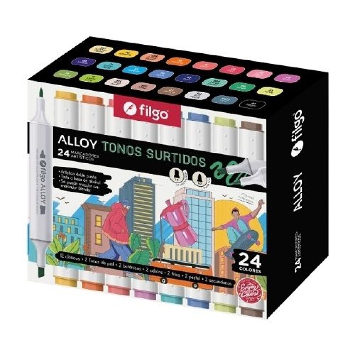 Filgo Marcador Artistico Alloy 24 Surtido 