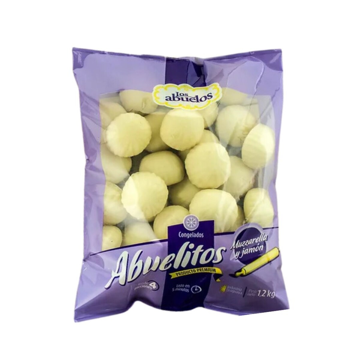 Abuelitos de Muzzarella y Jamón Los Abuelos - 1,2 kg 
