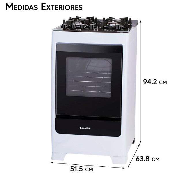 Cocina Multigas James C-700v BLANCO