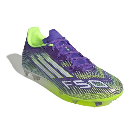 Championes de Fútbol Hombre Adidas F50 League FG/MG Violeta-Verde Fluo