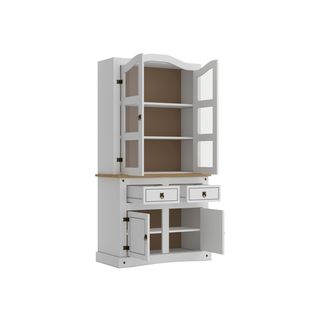 Cristalero 4 puertas - Linea Mexicana Blanco Cristalero 4 puertas - Linea Mexicana Blanco
