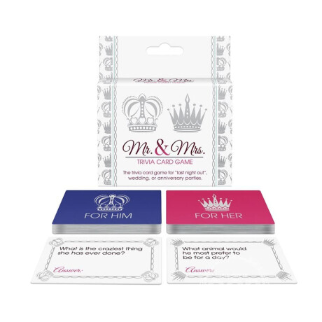 Mr. and Mrs. Trivia Card Game [Inglés] Mr. and Mrs. Trivia Card Game [Inglés]