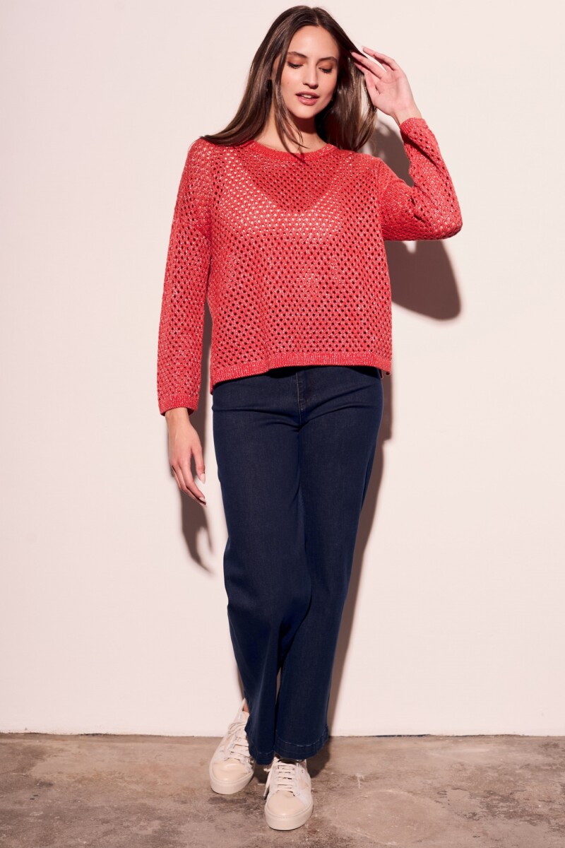 Sweater Lurex Rojo