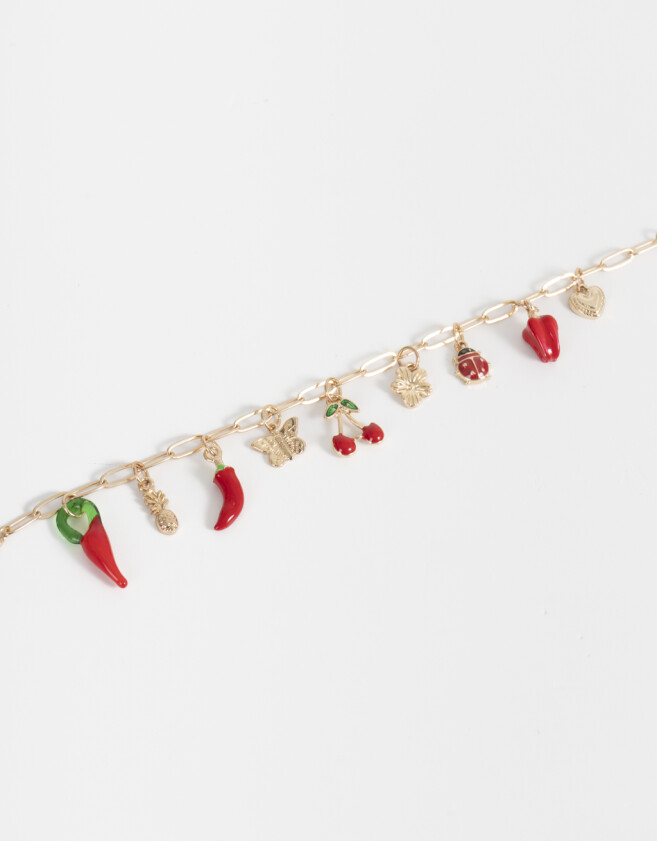 Pulseras Flexibles Multi dijes Pulsera Flexible Multidijes - Dorado