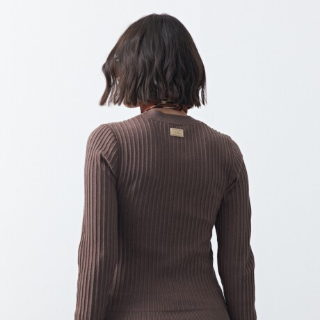 SWEATER LISE Marrón oscuro