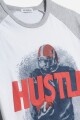 Remera Hustle BLANCO