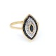 Anillo oro 18k dos tonos ,zafiros y brillantes Anillo oro 18k dos tonos ,zafiros y brillantes