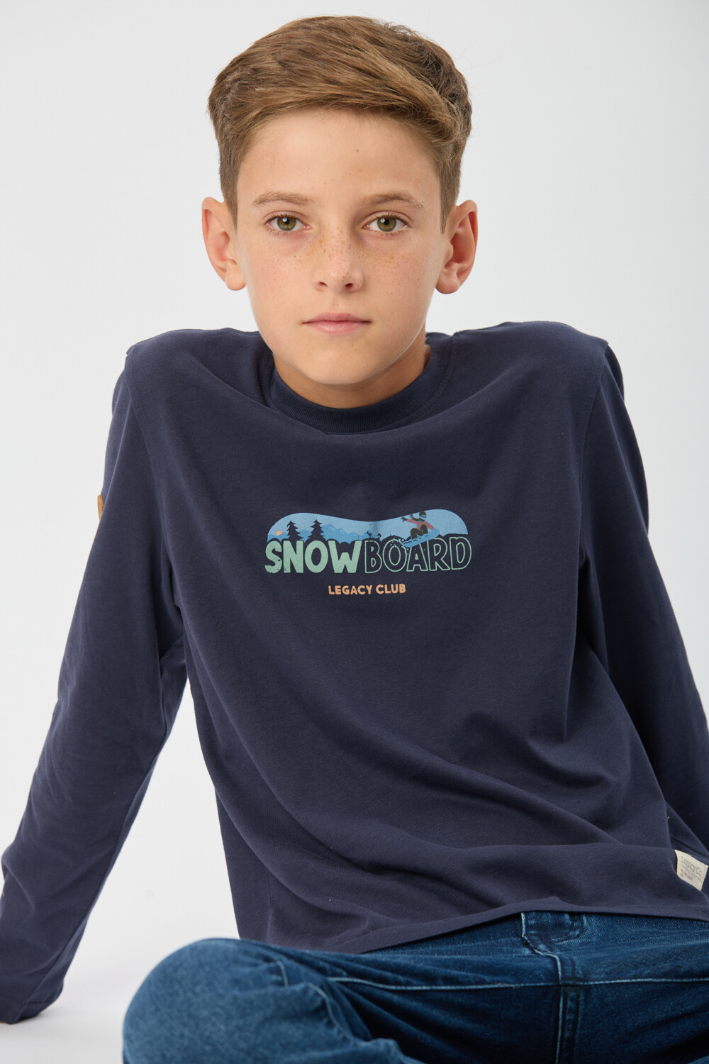 REMERA ESTAMPADA Azul