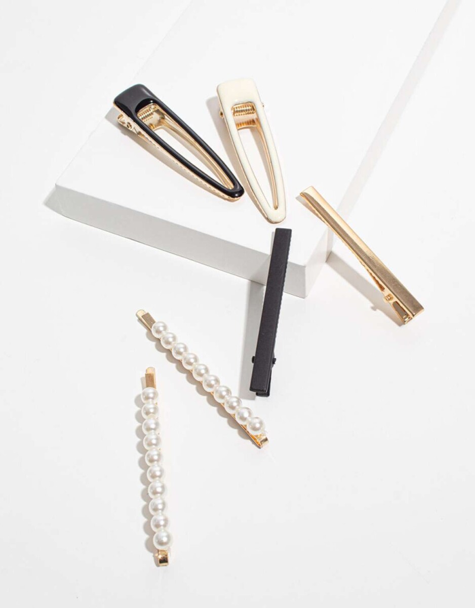 Set De Hebillas - Combinacion Tricolor 