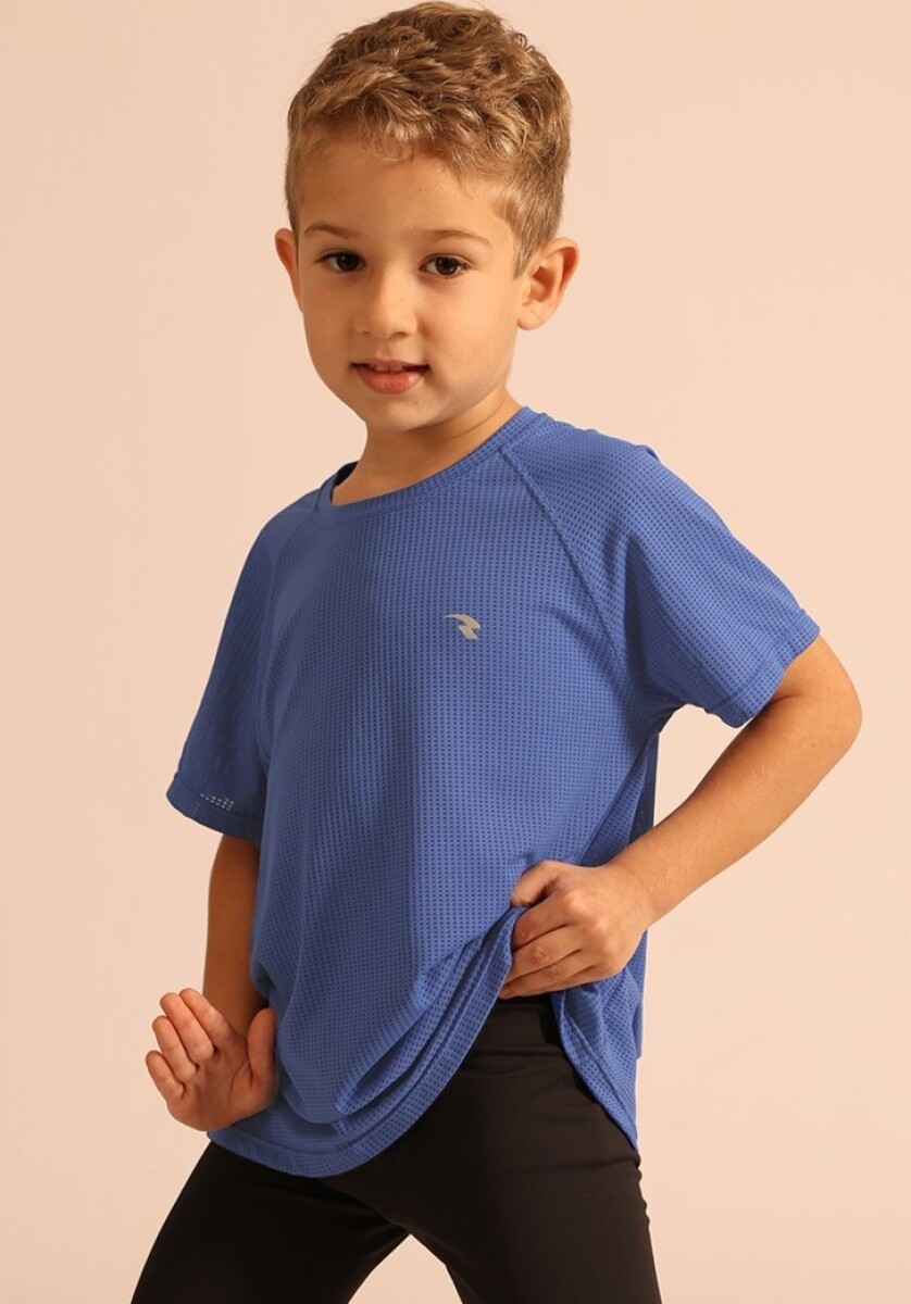 Remera Deportiva. - Azul 