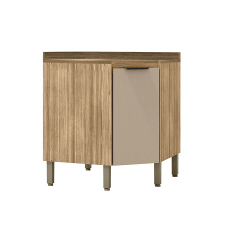 Modulo Inferior Esquinero C/Tapa Para Cocina Una Puertas GAMAS DE BEIGE