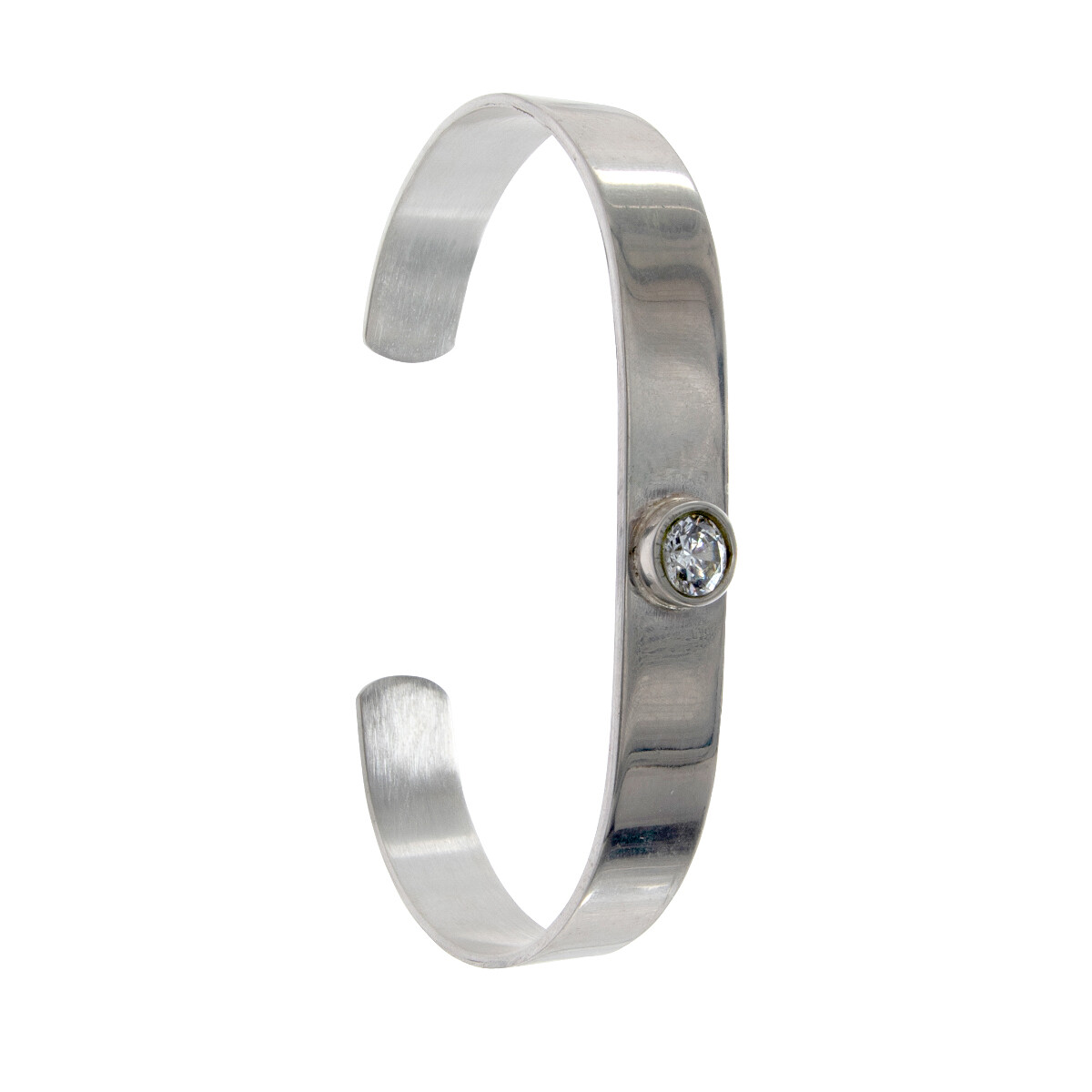 Esclava de plata 925 con circonia. 
