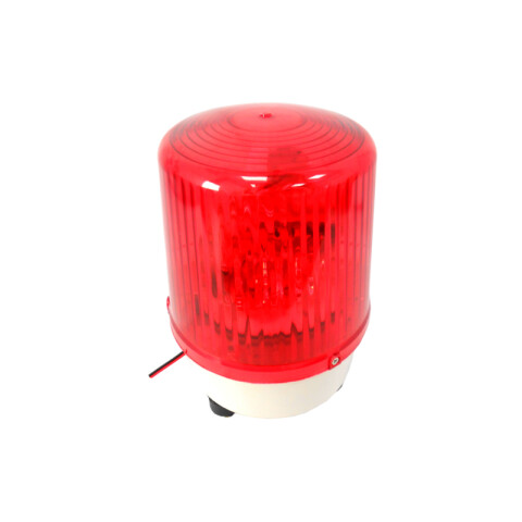 Baliza gira. roja con y sin sonido 15x20 cm. 220V CF4100