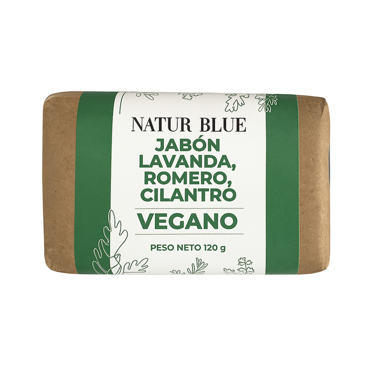 Jabón vegano lavanda, romero y cilantro Natur Blue 120g 