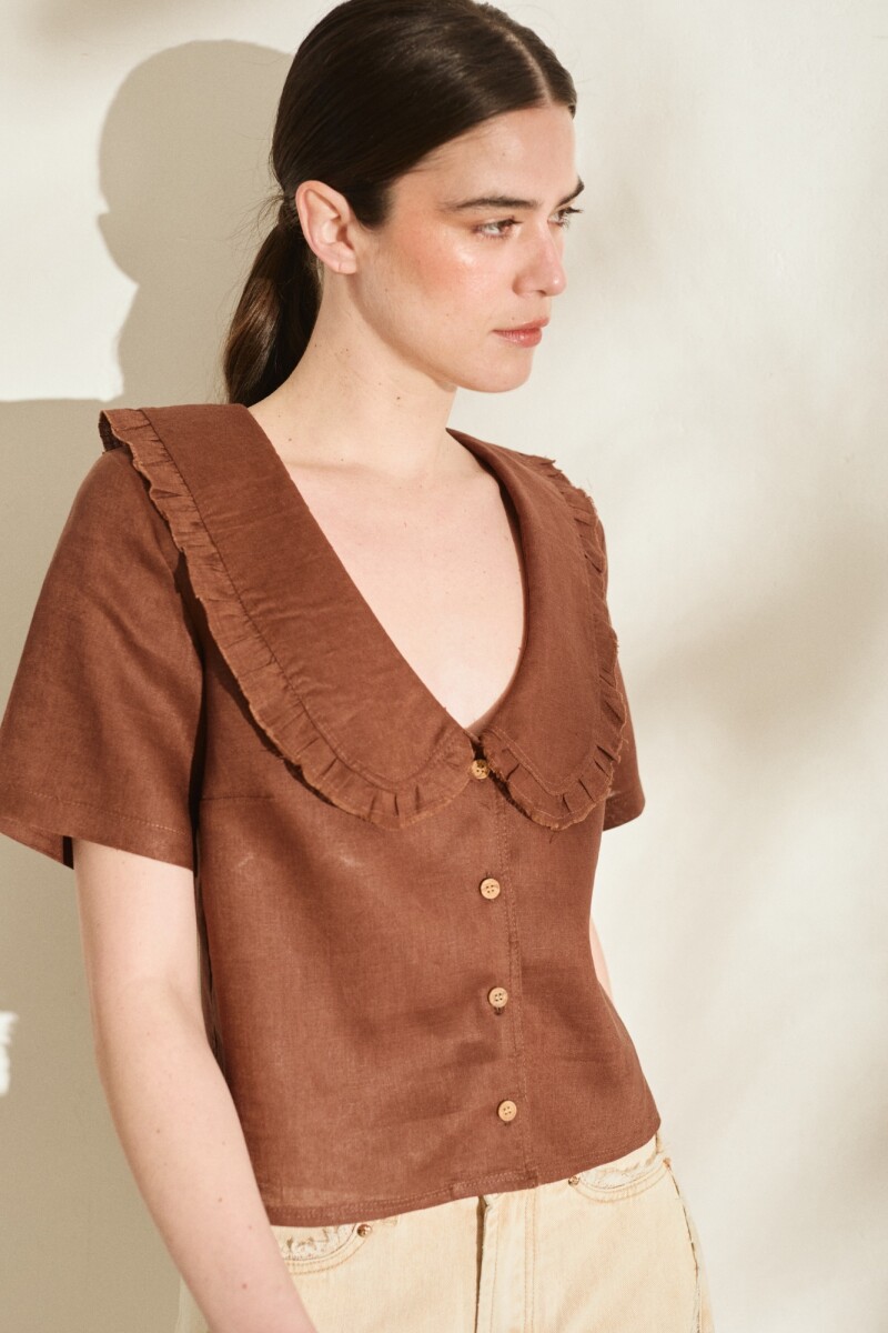 BLUSA BOSQUE Chocolate