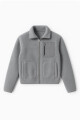 Campera en sherpa GRIS