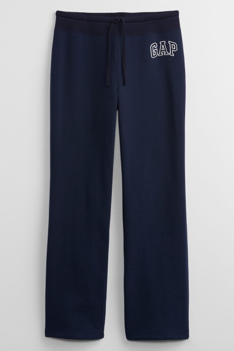 Pantalón Deportivo Logo Gap Sin Puño Mujer Navy Uniform