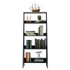 Estantería biblioteca multiuso Lumax escalera para Libros 4 Repisas Negro
