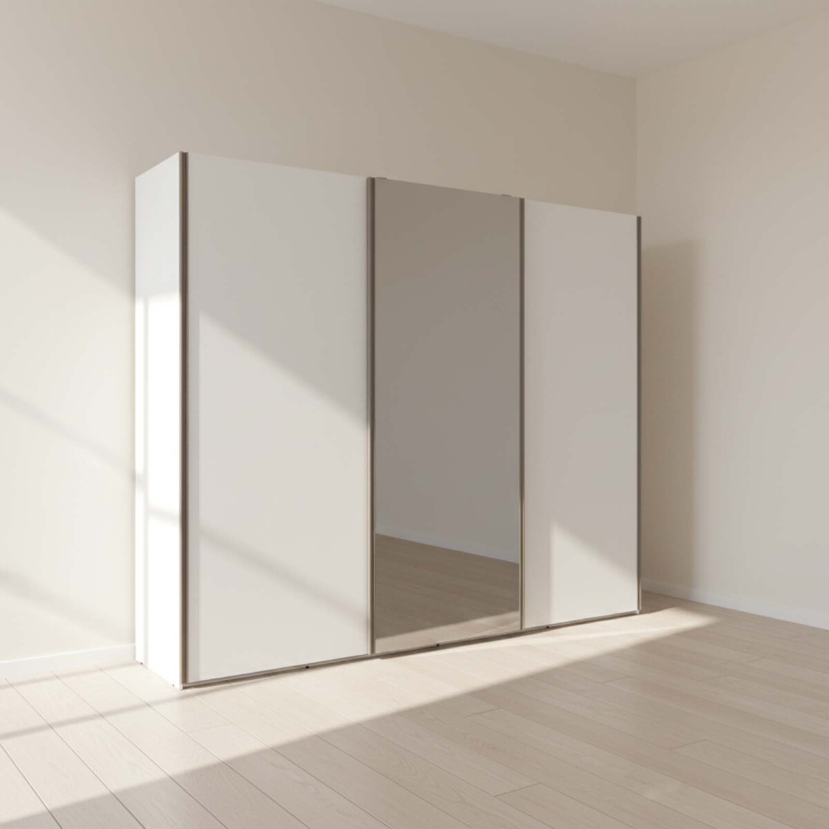 PLACARD ROPERO - 3 PUERTAS MDF BLANCO VENETTO 