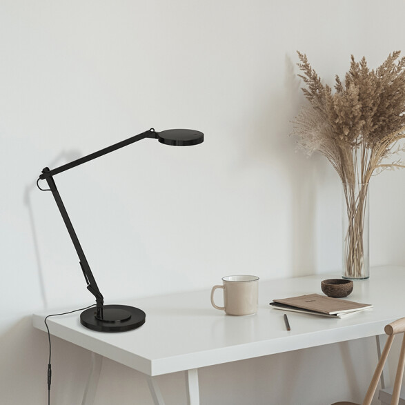 Portátil mesa LED negra 11W cálida 700Lm LUXA BA0000