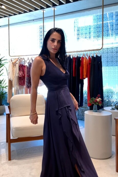 Vestido largo Justine Azul