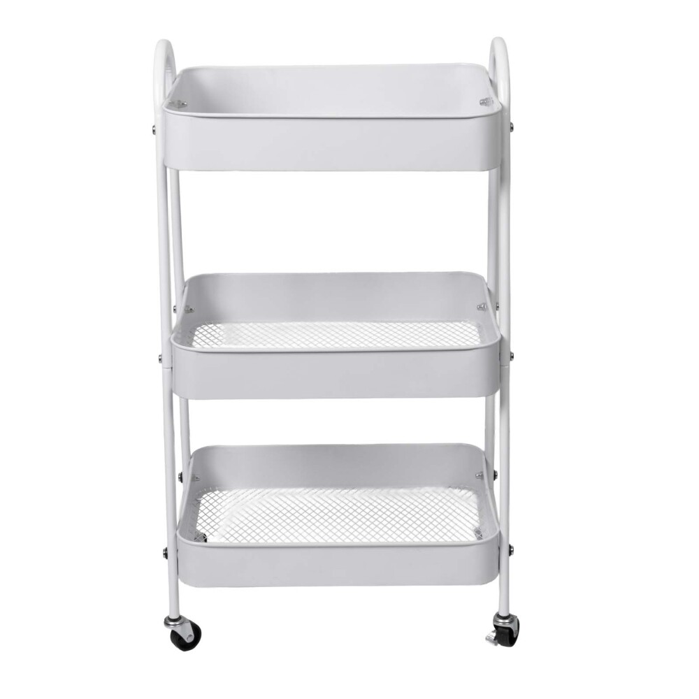 CARRITO MULTIUSO ACERO BLANCO MJ-20