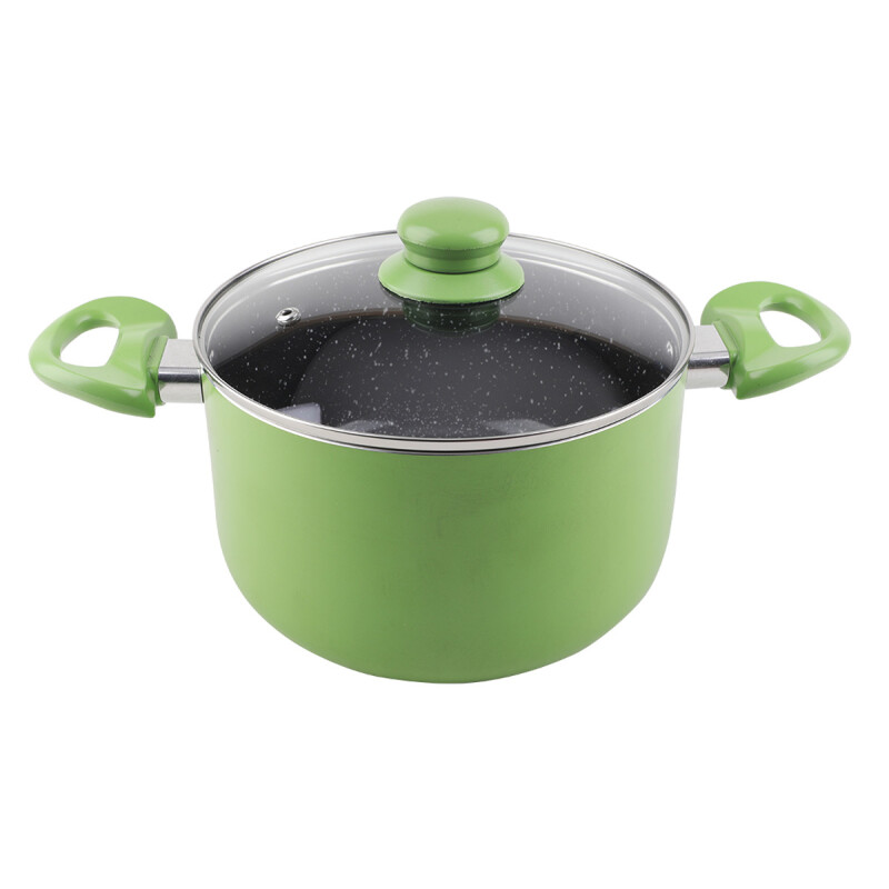 CACEROLA DE ALUMINIO CUORI DE 24 CM CON INTERIOR CERAMICO VERDE CACEROLA DE ALUMINIO CUORI DE 24 CM CON INTERIOR CERAMICO VERDE