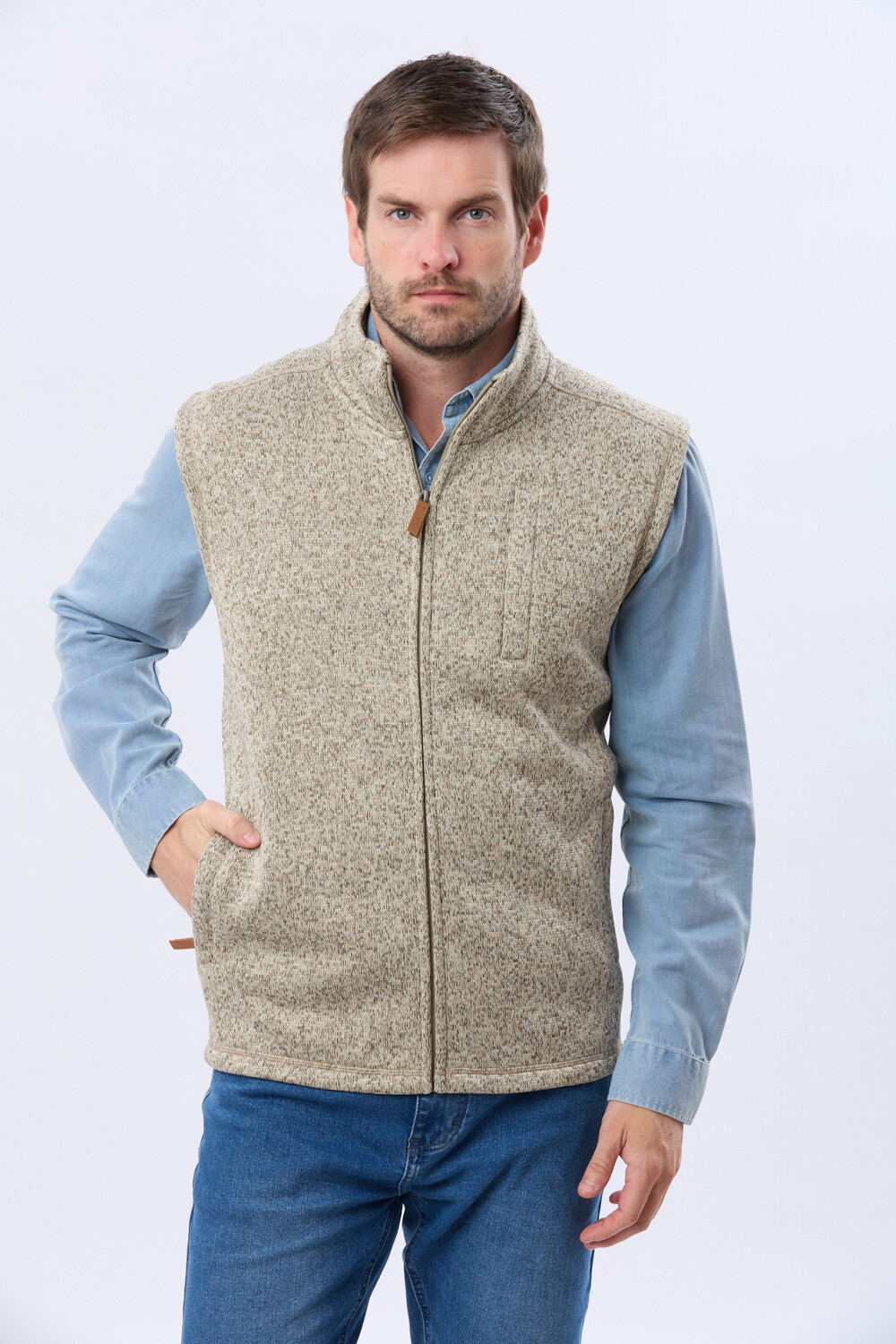 CHALECO FELPA ESPECIAL Beige