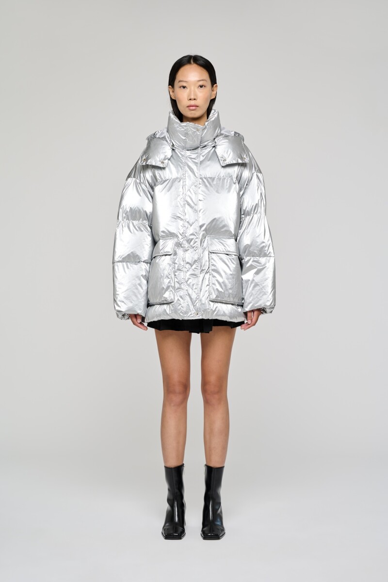 CAMPERA PUFFER Plata