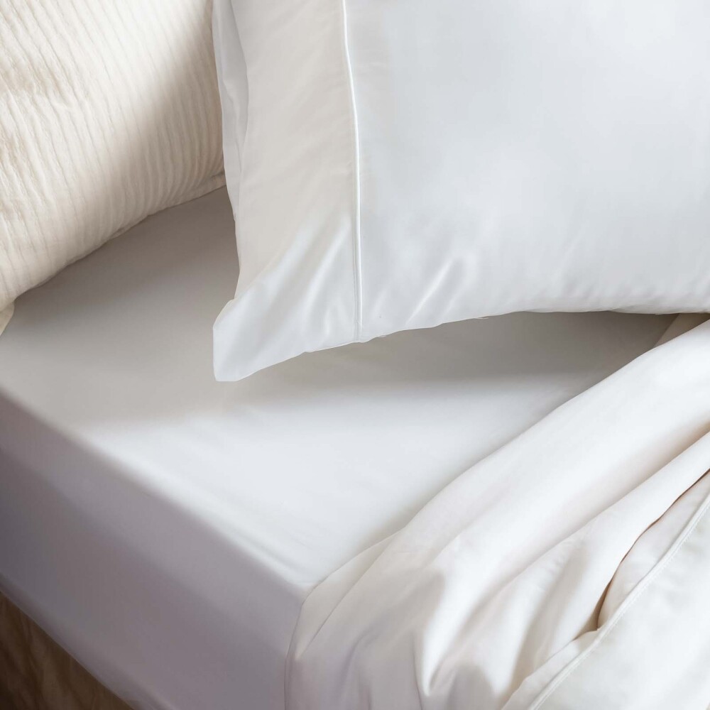 JUEGO DE SABANAS QUEEN BAMBU BLANCO BAMBÚ