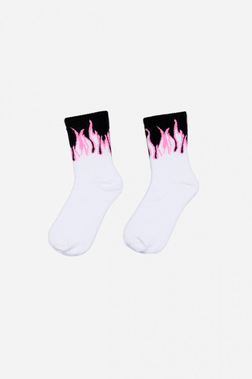 Medias fuego blanco