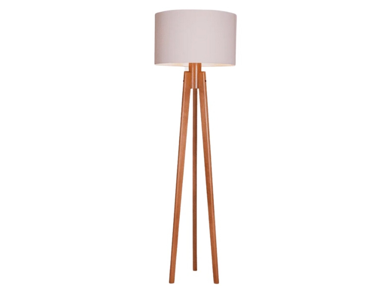 VELADOR DE PIE TRIPODE E27 MADERA ARMADO 
