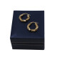Aros torneados en oro 18k amarillo Aros torneados en oro 18k amarillo