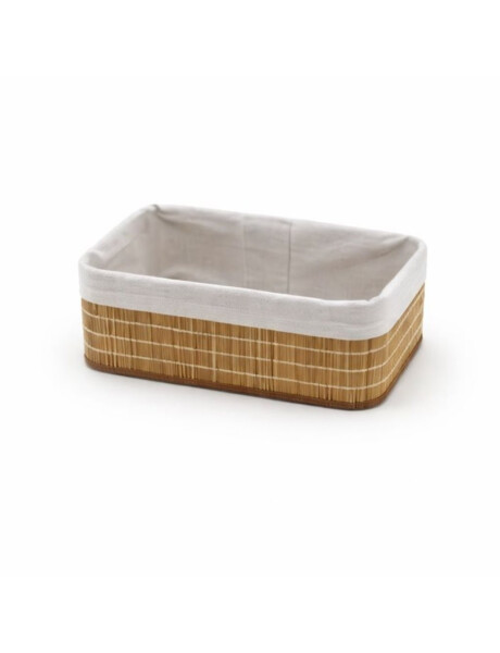 CESTO REC BAMBÚ FORRADO TELA 28X18X12CM NAT CESTO REC BAMBÚ FORRADO TELA 28X18X12CM NAT
