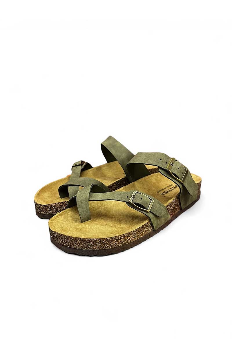 SANDALIA BETTINA OJOTA CRUZADA BT108 Verde