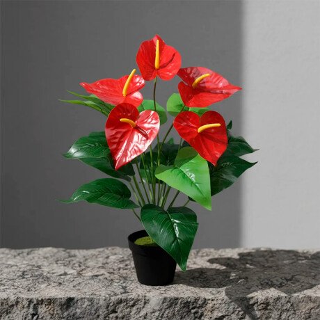 Planta Artificial Anturio Rojo Planta Artificial Anturio Rojo
