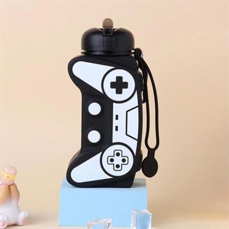 Botella plegable joystick Negro