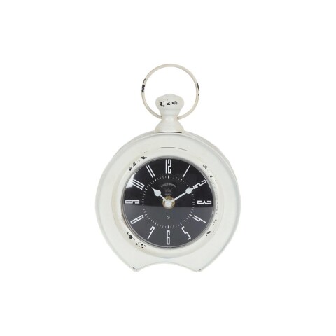 RELOJ DE MESA HIERRO 16X23X5CM BLANCO RELOJ DE MESA HIERRO 16X23X5CM BLANCO