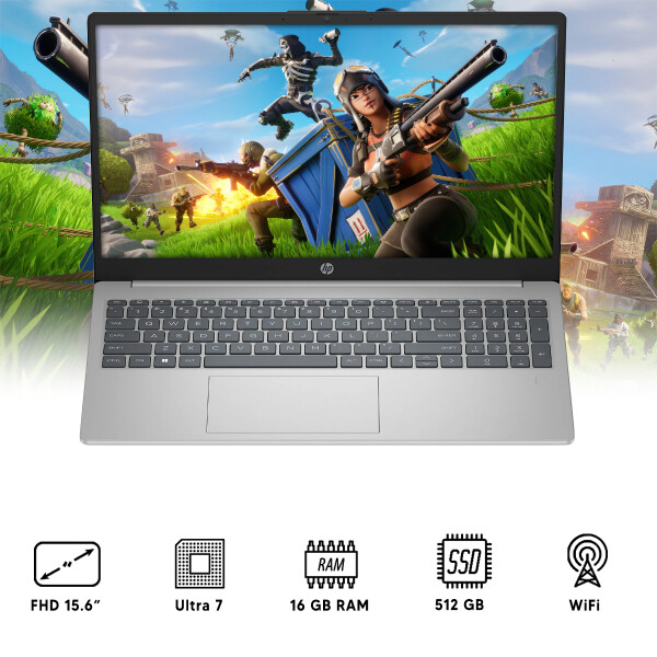 Notebook Hp Fd1008 Ultra 7 16gb Ram 512 Gb Ssd 15.6" NOTEBOOK HP FD1008 ULTRA 7/16/512/15.6