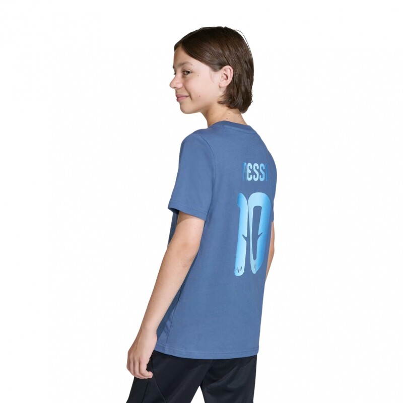 Remera adidas Messi Name & Number Graphic (Niños) Preloved Blue