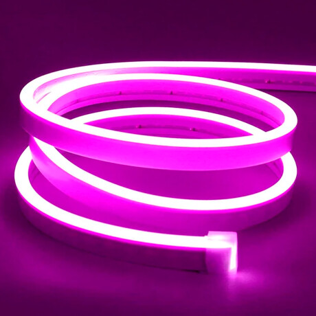 Kit Completo Cinta Tira Led Neon Flexible 5 Metros Violeta Kit Completo Cinta Tira Led Neon Flexible 5 Metros Violeta