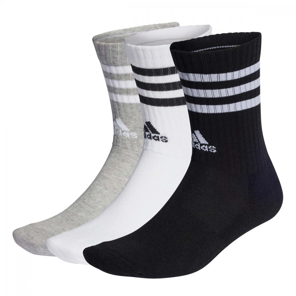 Medias Sportwear 3-Stripes Media larga 3-Pack Unisex - Gris 