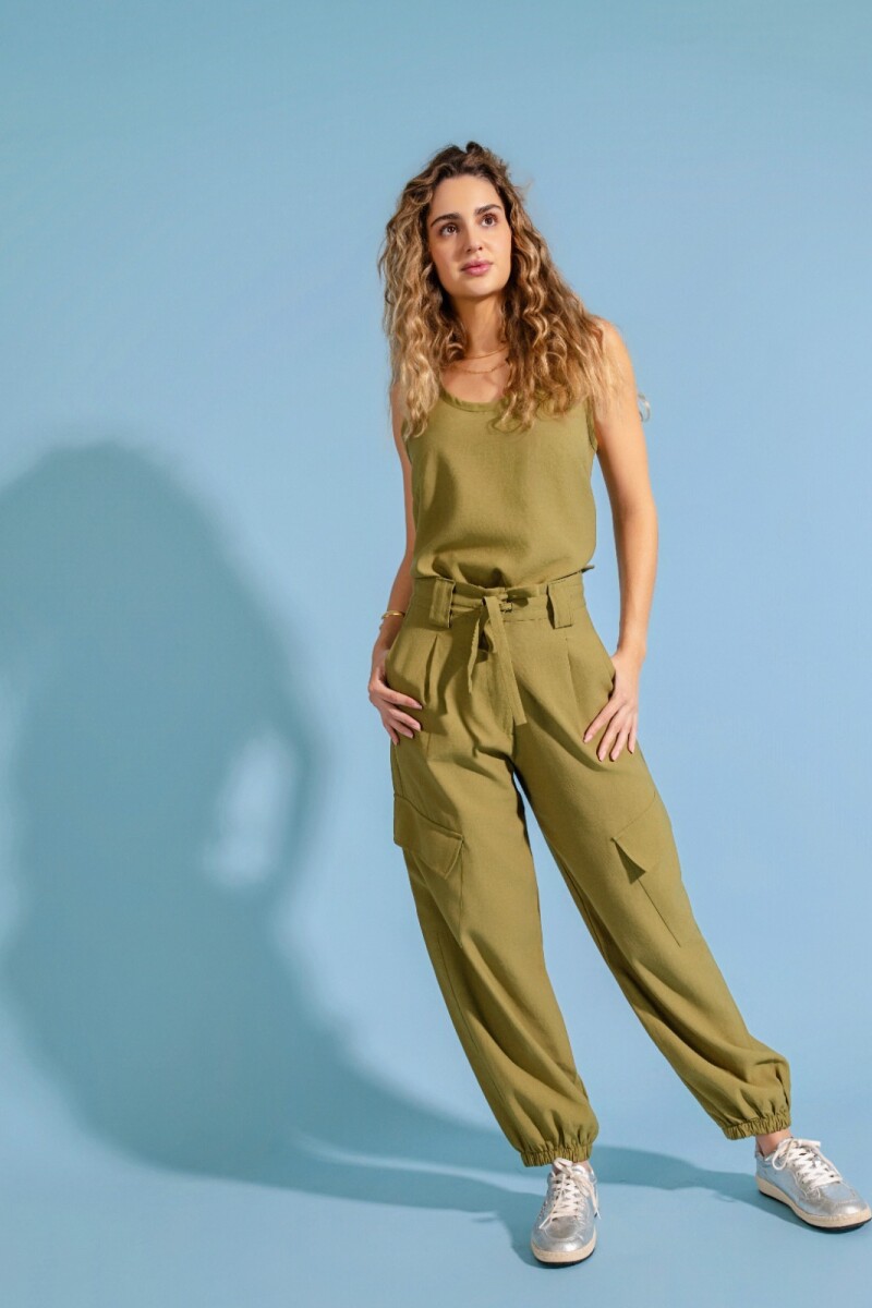 Pantalón Casual. Marrón