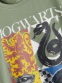 Camiseta Harry Potter Manga Corta Hedge Green