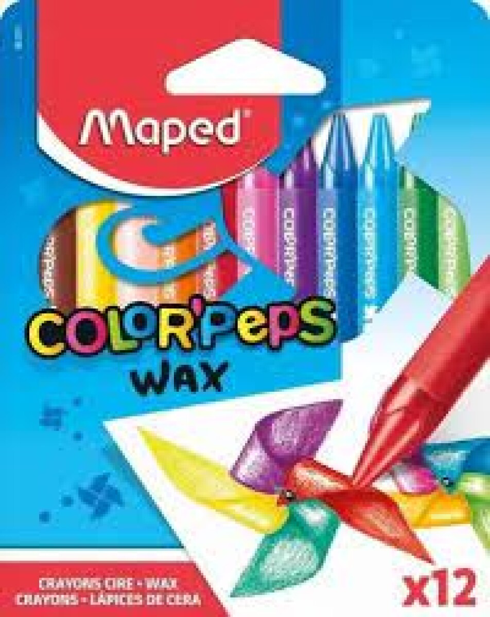Crayolas Maped Color Peps Wax x 12 un. 